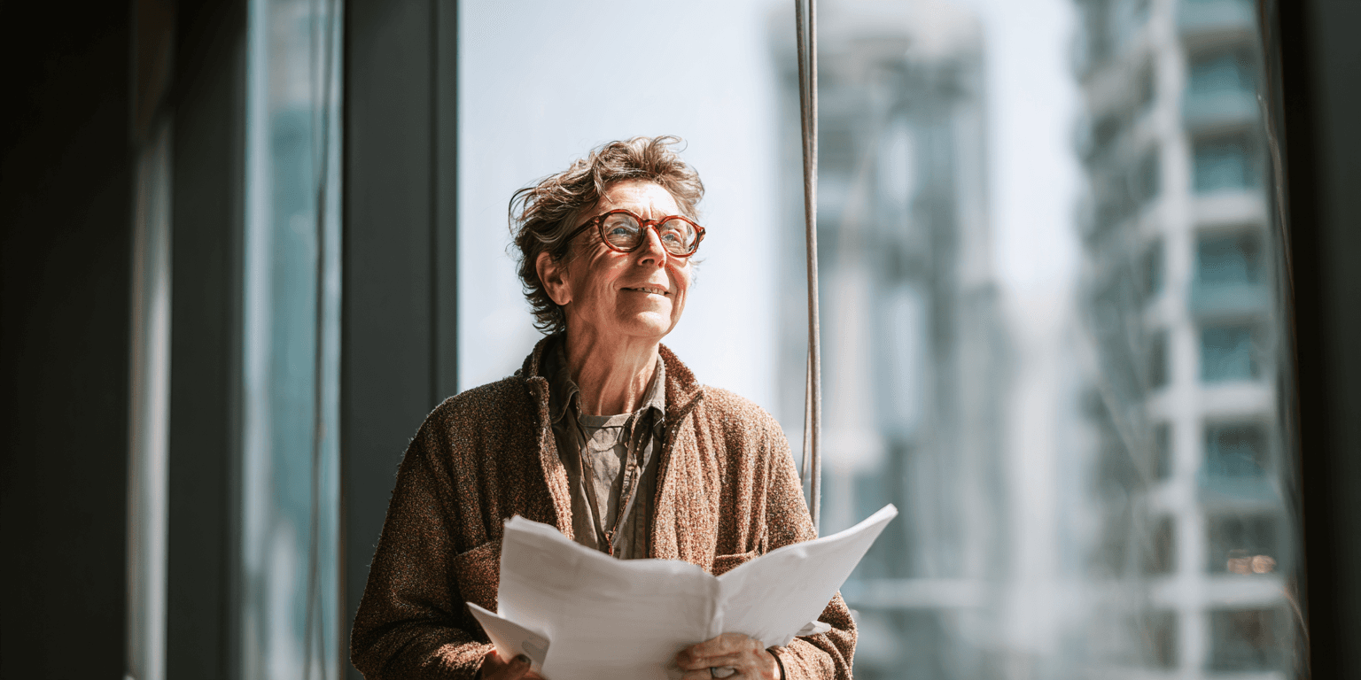 Writer reviewing feedback
